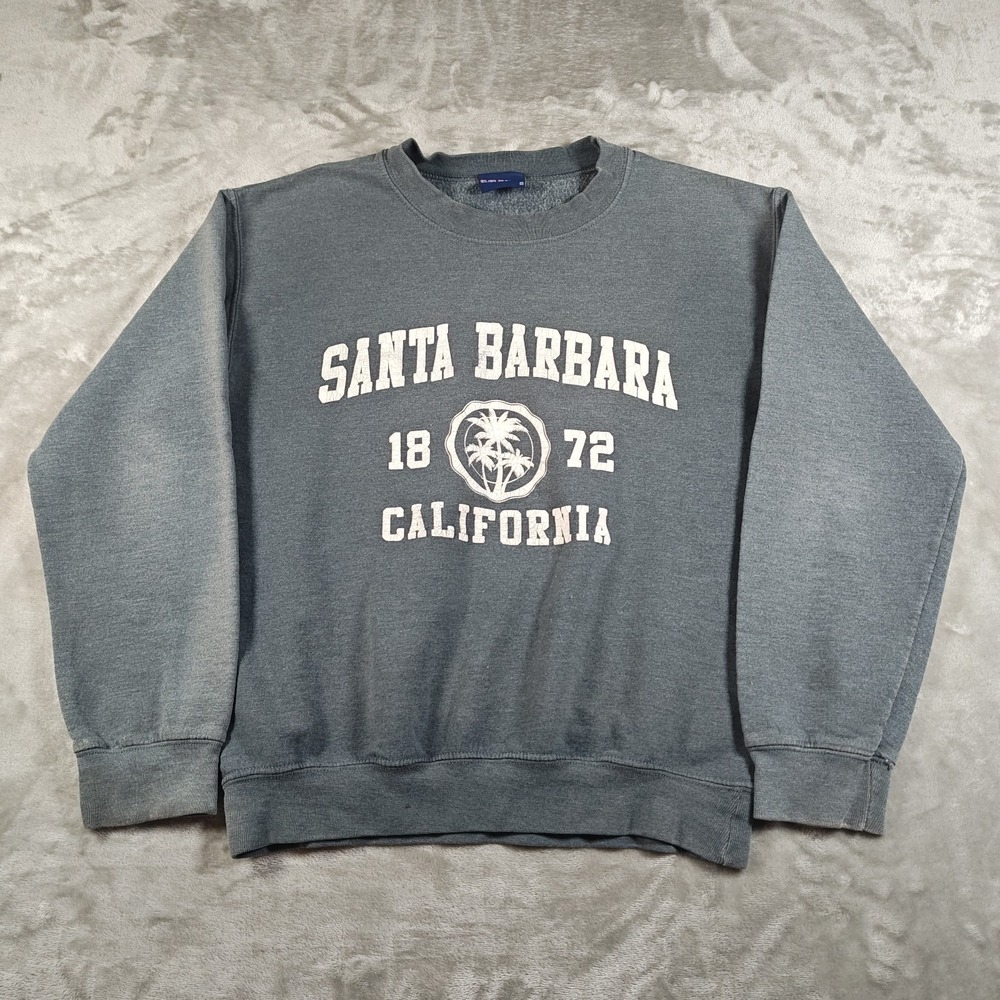 Vintage‎ Santa Barbara California Sweatshirt Mens Small Gray 1872 90s Pullover